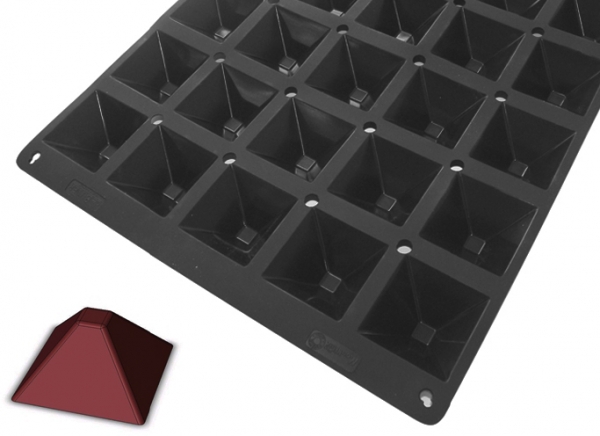 Plaque silicone Moul'Flex Pro De Buyer Mini-Pyramides - DE BUYER