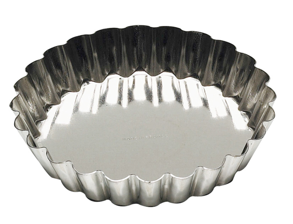 Moule tartelette ronde cannelée fer blanc Gobel - GOBEL