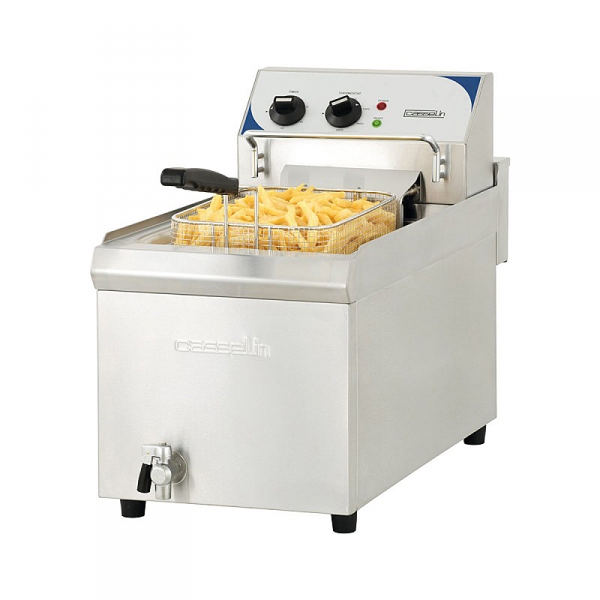 Friteuse élec. haut rendement 10 litres avec vidange Casselin - CASSELIN