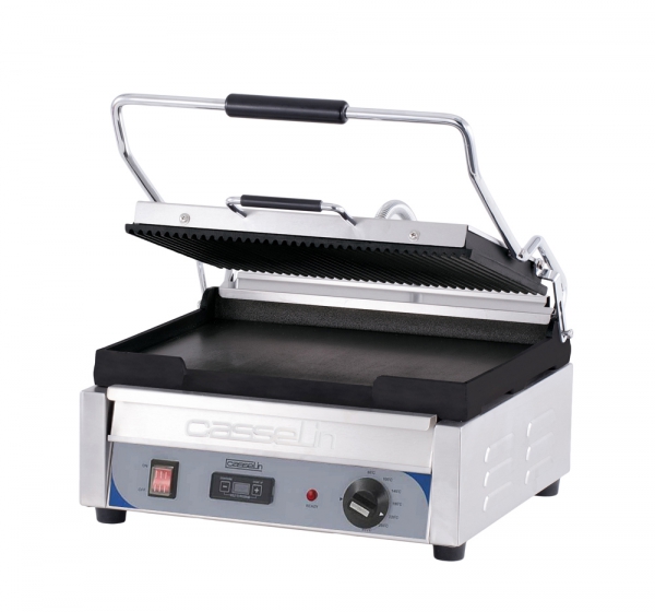 Grill Panini Grand Premium Rainurée-lisse Casselin - CASSELIN