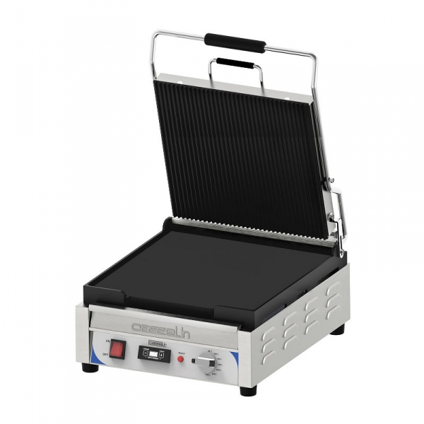 Grill Panini XL Premium Rainurée Lisse Minuteur Casselin - CASSELIN