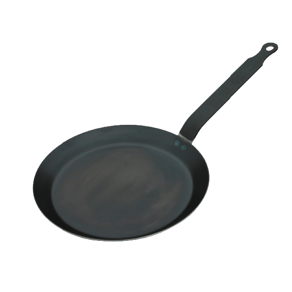 Poêle à crêpes avec queue en fonte d'acier Force Bleue De Buyer - DE BUYER