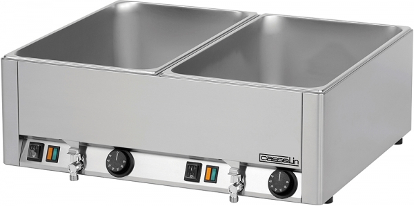 Double Bain-Marie GN 1/1 avec 2 robinets de vidange Casselin - CASSELIN