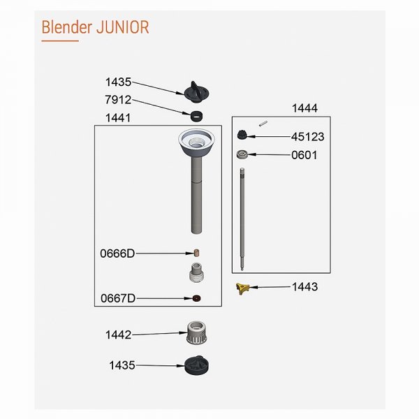 Pièces Détachées Blender Junior Dynamic - DYNAMIC