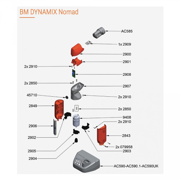 Pièces Détachées Mixeur Dynamix Nomad - DYNAMIC