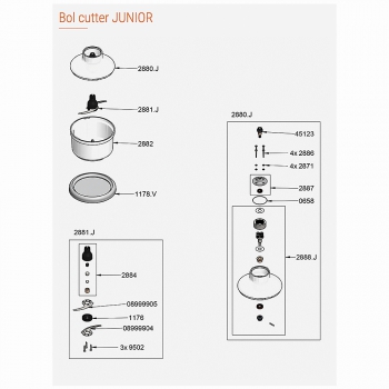 Pièces Détachées Bol Cutter Junior Dynamic