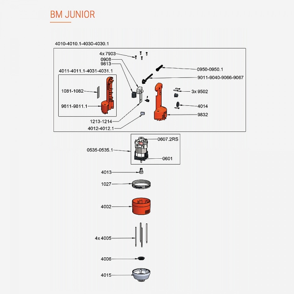 Pièces Détachées Mixeur BM Junior Dynamic - DYNAMIC