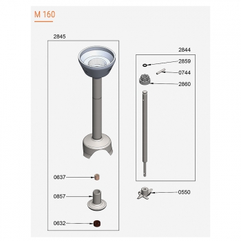Pièces Détachées Pied M160 Dynamix