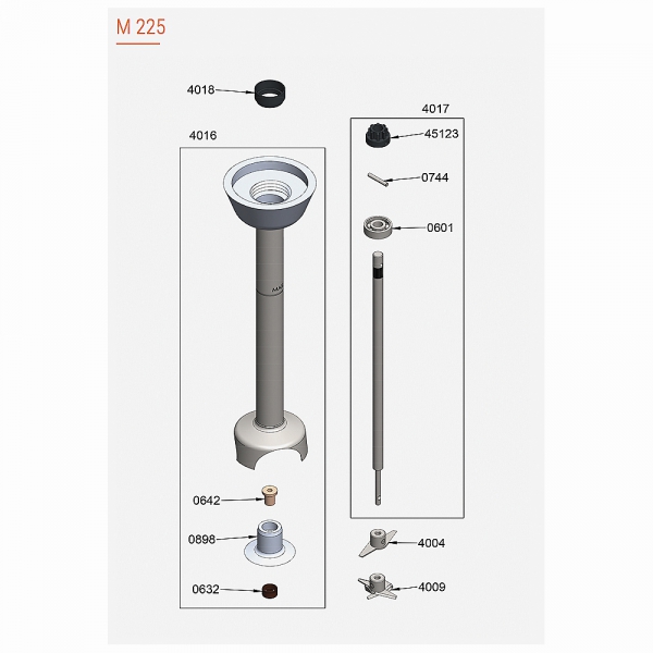 Pièces Détachées Pied M225 Junior Dynamic - DYNAMIC