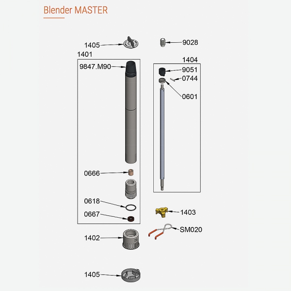 Pièces Détachées Blender Master Dynamic - DYNAMIC