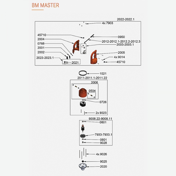 Pièces Détachées moteur BM Master Dynamic - DYNAMIC