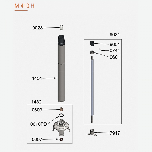 Pièces Détachées Pied M410.H Master Dynamic - DYNAMIC