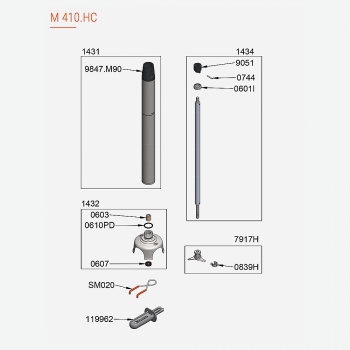 Pièces Détachées Pied M410.HC Master Dynamic