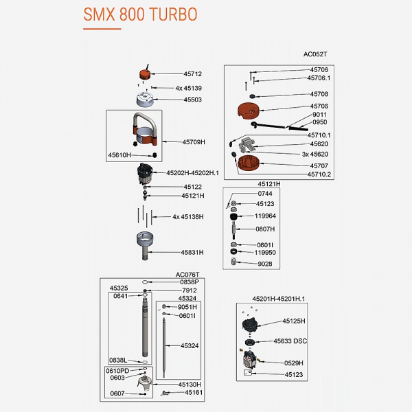 Pièces Détachées SMX 800 Turbo Dynamic - DYNAMIC