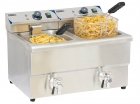 Friteuse Electrique professionelle 2 x 8L avec vidange Casselin 104