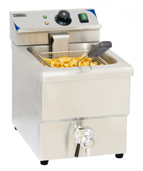 Friteuse Electrique 8 litres avec vanne de vidange Casselin - CASSELIN