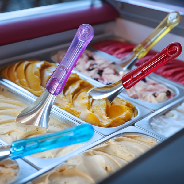 Spatule à Glace avec Manche Jaune en Tritan Hendi - HENDI