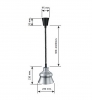 Lampe de chauffage infrarouge à cable extensible Lacor