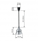 Lampe de chauffage infrarouge à cable extensible Lacor
