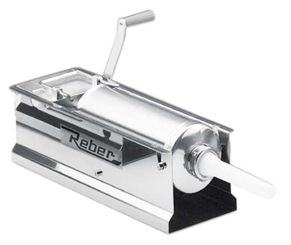 Poussoir à saucisse horizontal Reber tout inox 5 litres - REBER