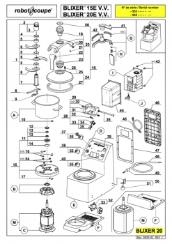 Pièces détachées Blixer Robot Coupe 20 V.V.E