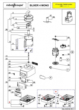 Pièces détachées Blixer Robot Coupe 4-3000