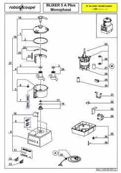 Pièces détachées Blixer Robot Coupe 5A Plus mono