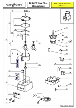 Pièces détachées Blixer Robot Coupe 5A Plus mono