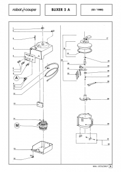 Pièces détachées Blixer Robot Coupe 5A