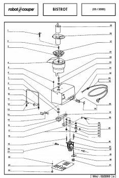 Pièces détachées Centrifugeuse Bistrot Robot Coupe