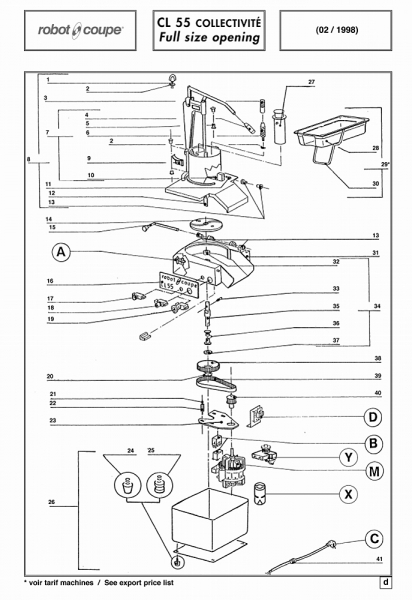 Pièces détachées CL55 Collectivit Robot Coupe - ROBOT COUPE