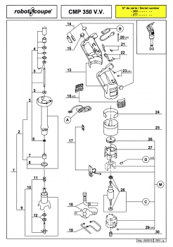 Pièces détachées CMP 350 V.V Robot Coupe