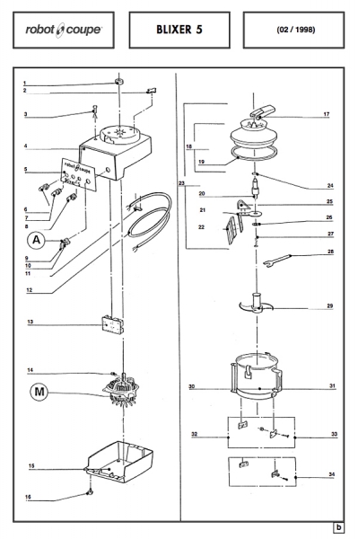 Pièces détachées Blixer 5 Robot Coupe - ROBOT COUPE