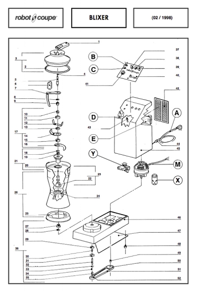 Pièces détachées Blixer Robot Coupe - ROBOT COUPE