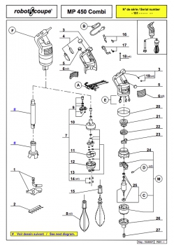 Pièces détachées MP450 Combi Robot Coupe