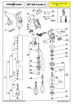 Pièces détachées MP450 Combi A Robot Coupe