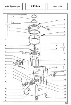 Pièces détachées Cutter vertical R25B A Robot Coupe