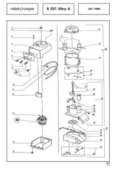 Pièces détachées Combiné Robot Coupe R 501 Ultra A
