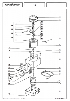 Pièces détachées Cutter de table R6 Robot Coupe