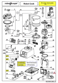 Pièces détachées Robot Cook